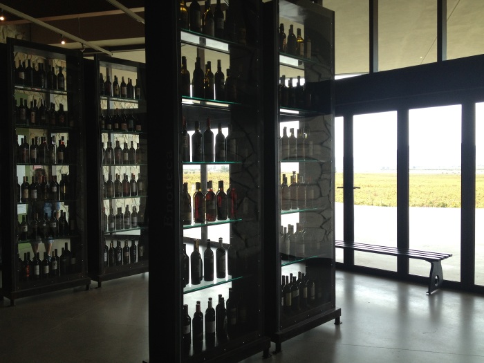 Bottles of wine at the Museo de la Vid y el Vino (The Museum of Wine and Vine) in Guadalupe Valley.