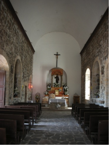 Interior of the Mulegé Mission in 2007. Photo by David Kier.
