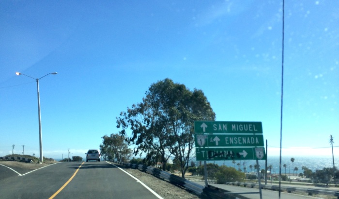 5. You will be rerouted back to the toll road at San Miguel, just north of Ensenada. Follow the signs directing you to Ensenada, MEX 1.